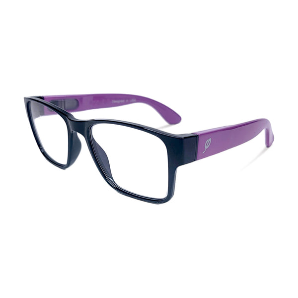 Style "M" in black and Tulip with Blue Light Blocking Computer/ Gaming glasses