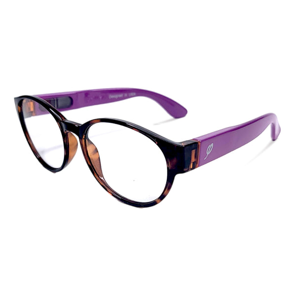 Style "O" in amber blend and Tulip with Blue Light Blocking Computer/ Gaming glasses