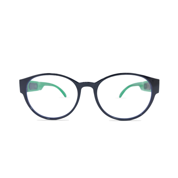 Style O in black and Emerald with Blue Light Blocking Computer/ Gaming glasses