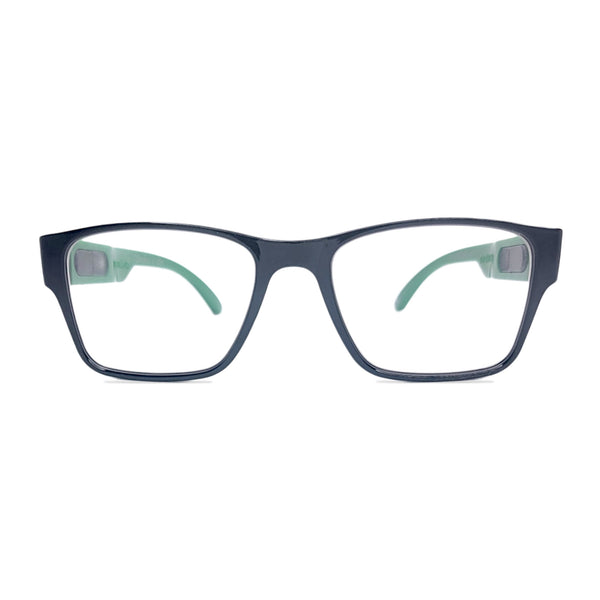 Style "M" in black and Emerald with Blue Light Blocking Computer/ Gaming glasses