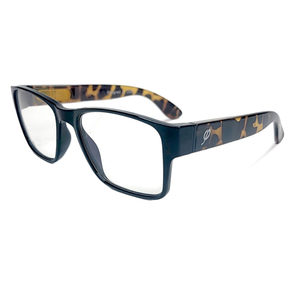 Style "M" in black and Pebbles with Blue Light Blocking Computer/ Gaming glasses