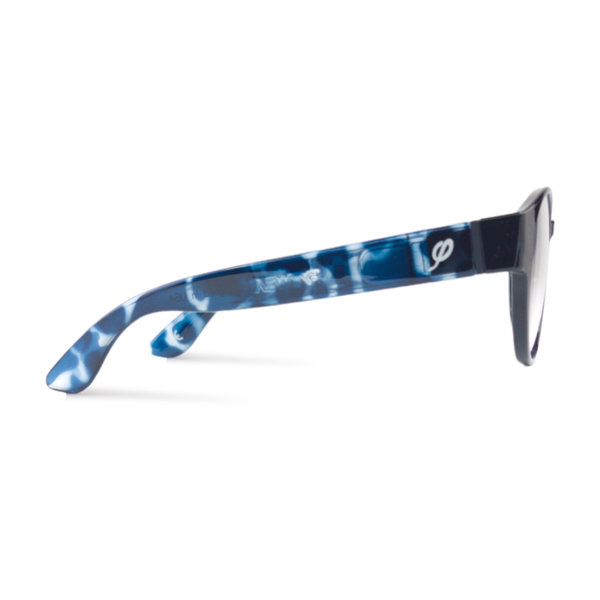 Style O in Black and Azure with Blue Light Blockers